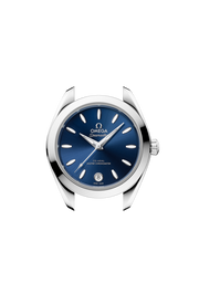 Profilo laterale della cassa in acciaio lucido e spazzolato da 30 mm con vetro zaffiro bombato antiriflesso e corona a vite.